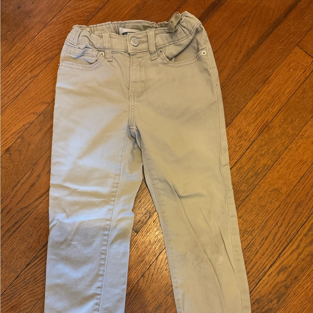 Tan Casual Pants, kids size 6, Old Navy karate slim